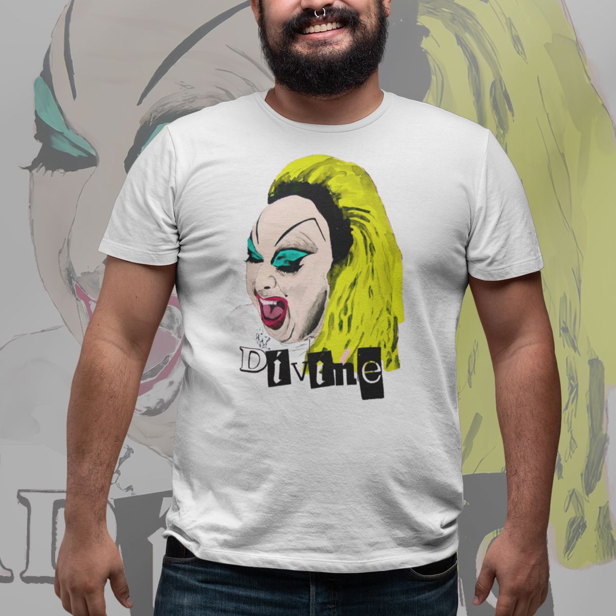 Nome do produto: T-shirt Plus Size Divine Punk