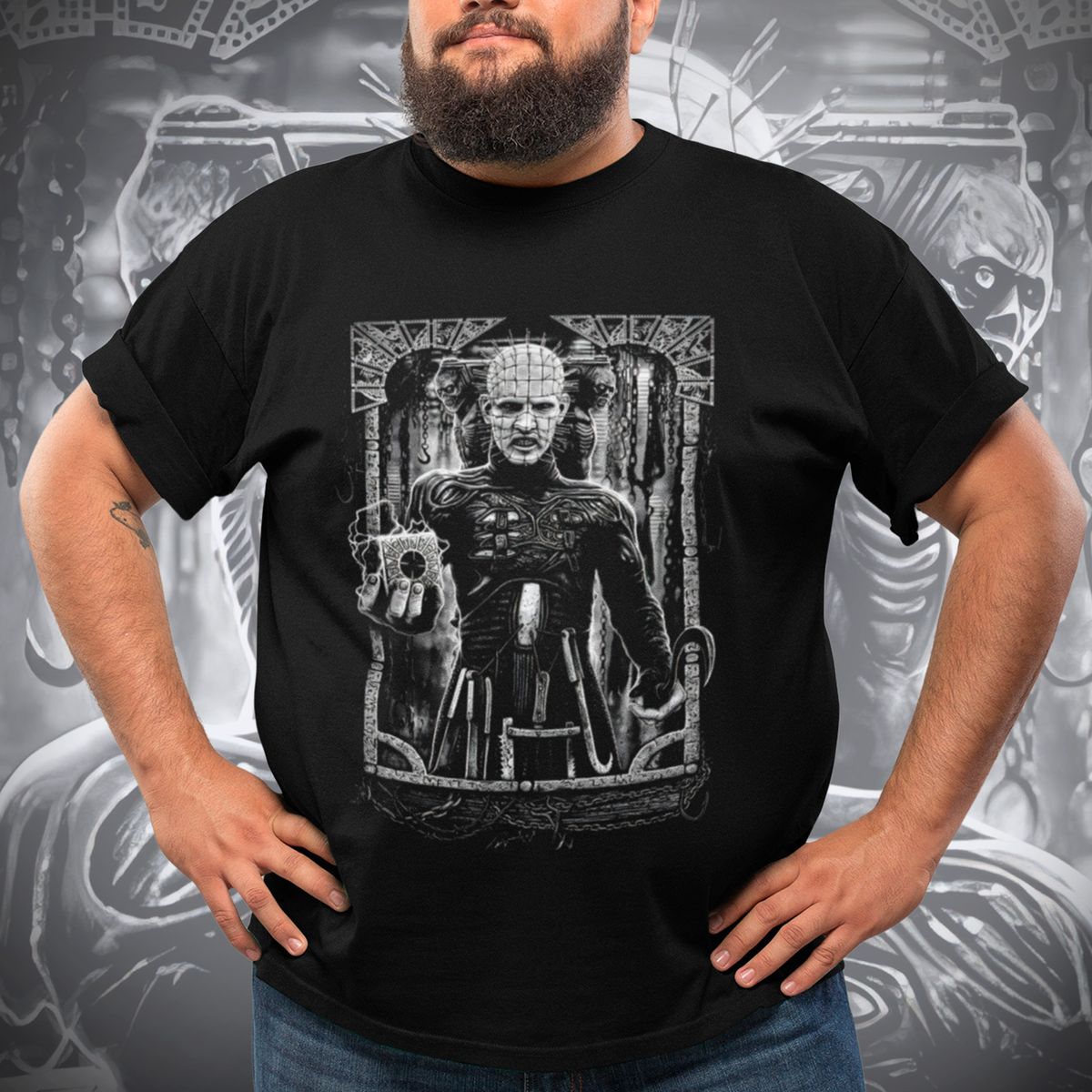 Nome do produto: T-shirt Plus Size Hellraiser