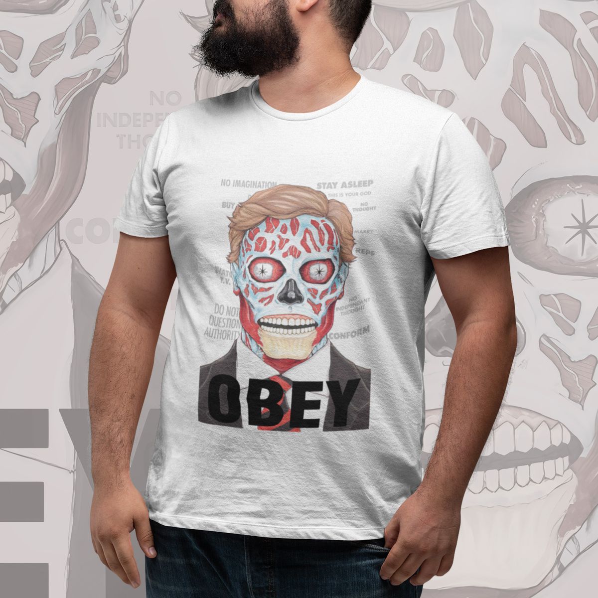 Nome do produto: T-shirt Plus Size Obey