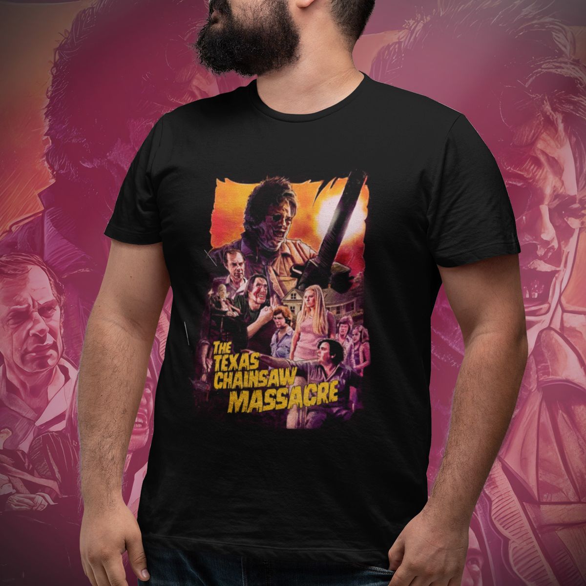 Nome do produto: T-shirt Plus Size Chainsaw Massacre