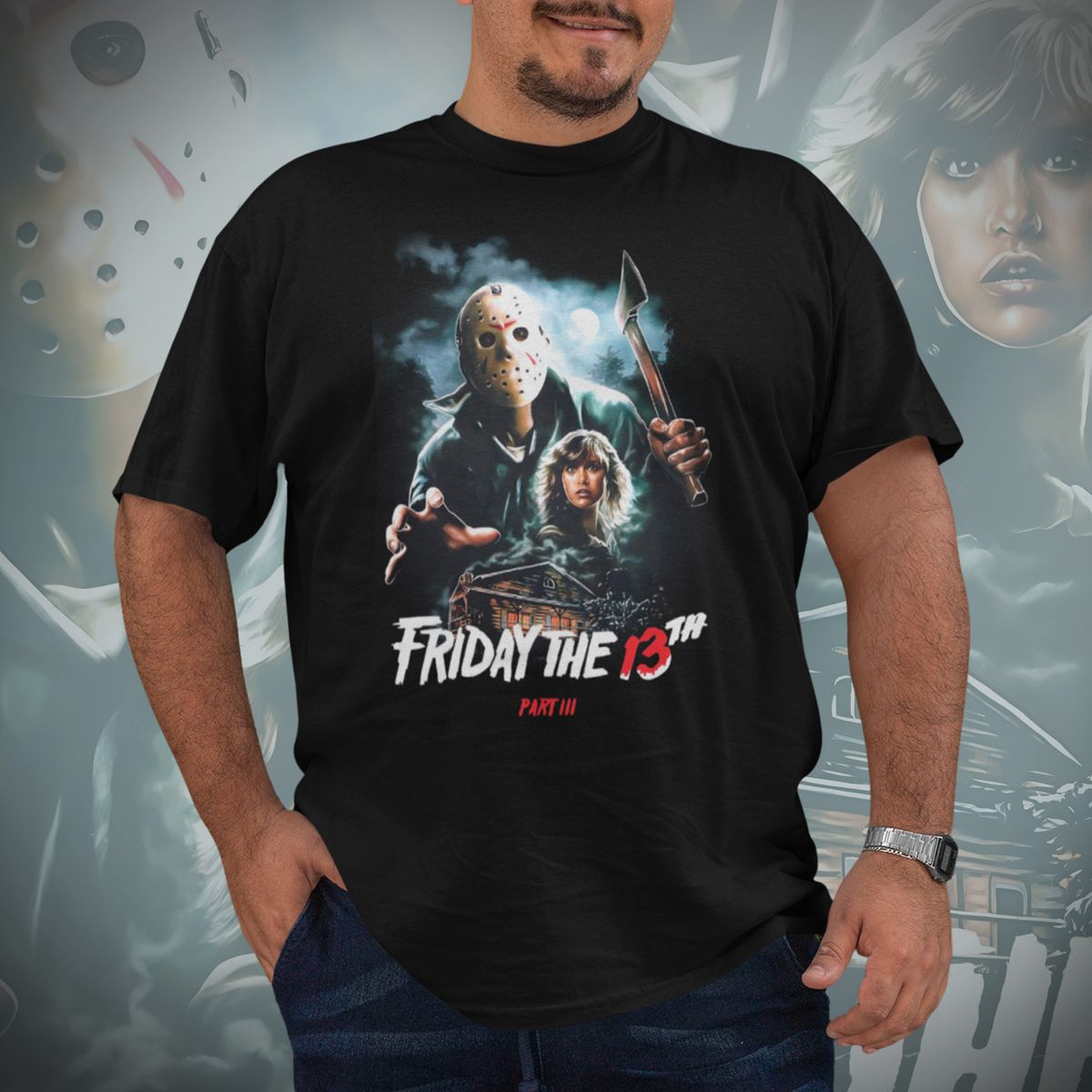 Nome do produto: T-shirt Plus Size Friday the 13th Part 3