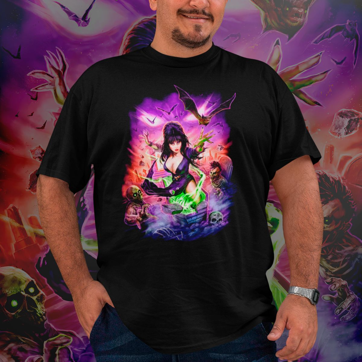 Nome do produto: T-shirt Plus Size Elvira Nightmare