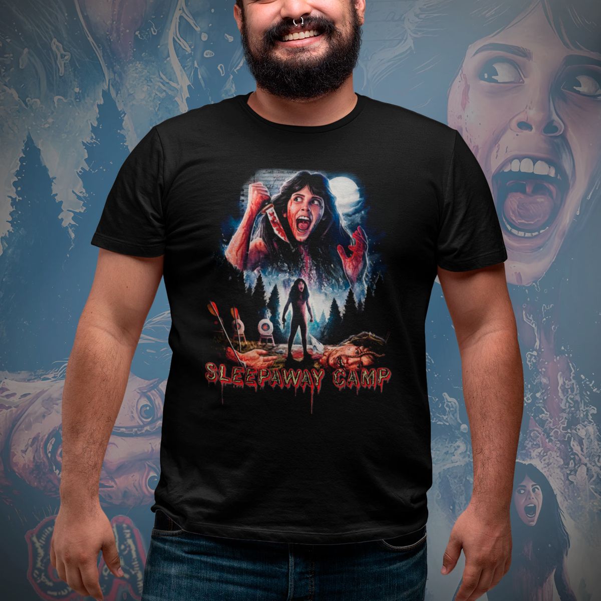 Nome do produto: T-shirt Plus Size Sleepaway Camp