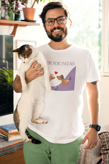 Camisa Unissex - Amor por patas cães e gatos
