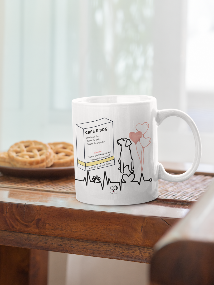 Nome do produto: Caneca - Café e Dog