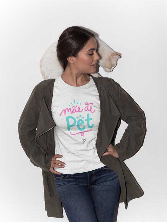 Camisa Unissex - Mãe de Pet Rosa & Azul