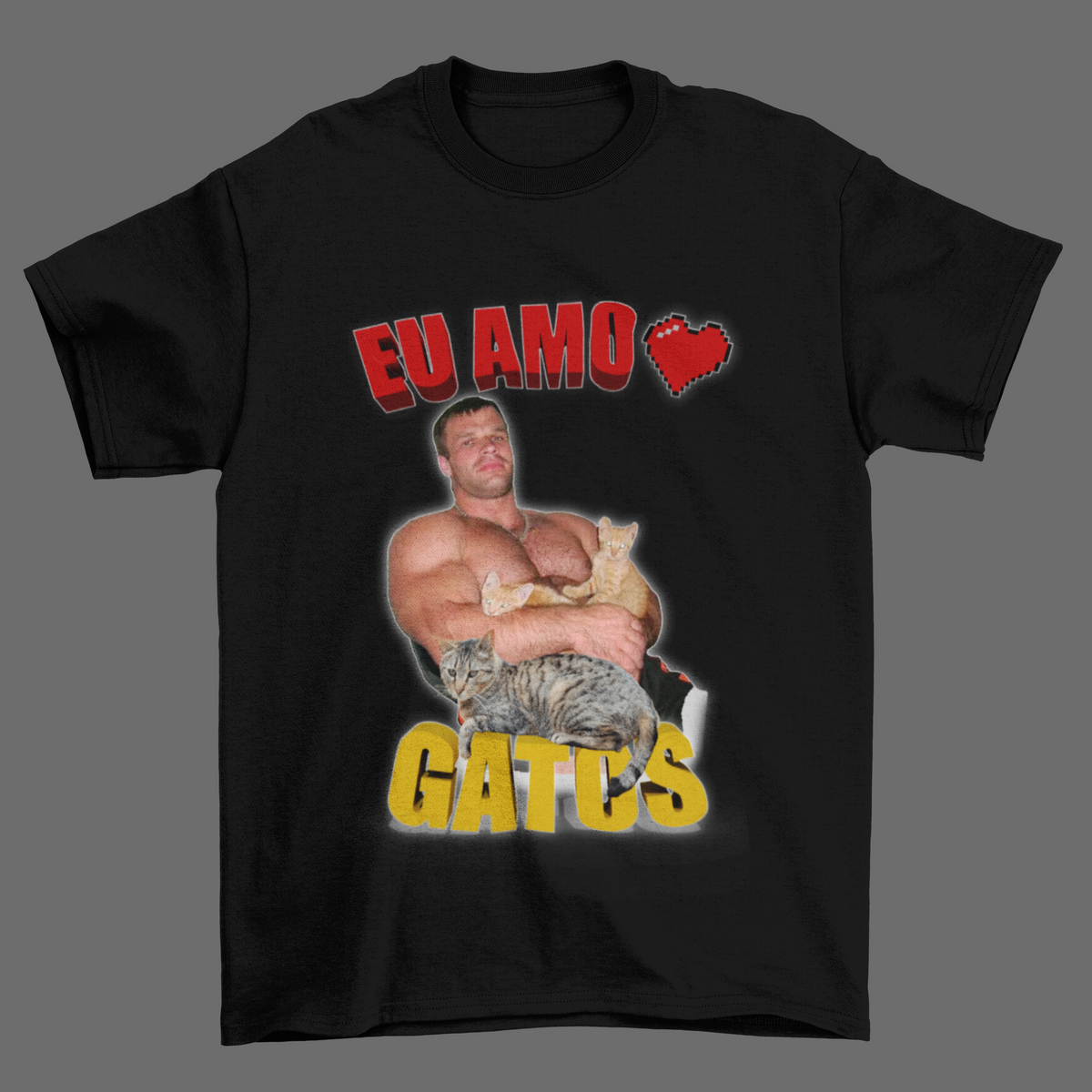 Nome do produto: Camiseta Eu amo Gatos