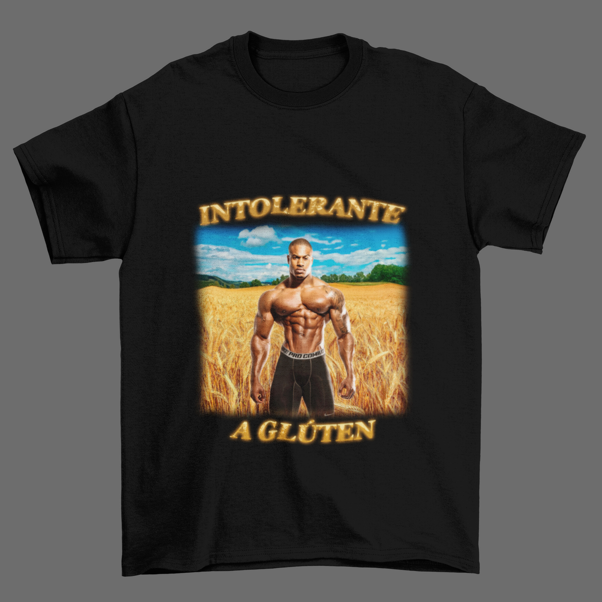 Nome do produto: Camiseta INTOLERANTE A GLÚTEN