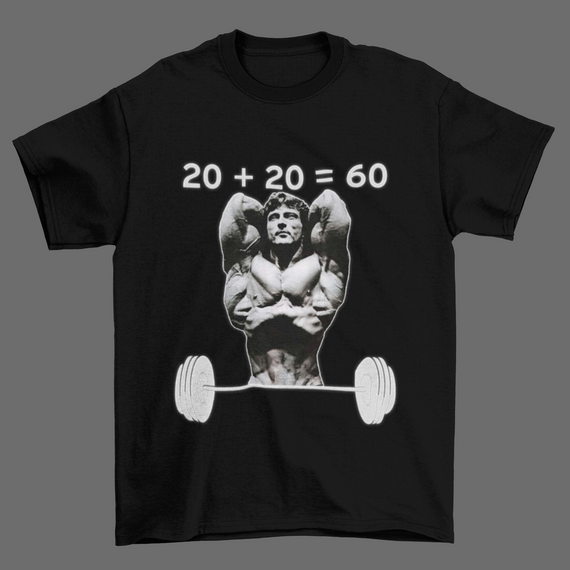 Camiseta Frank Zane 20+20=60