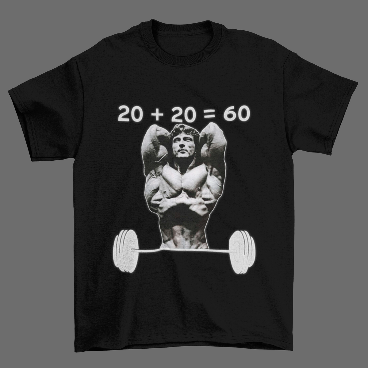 Nome do produto: Camiseta Frank Zane 20+20=60