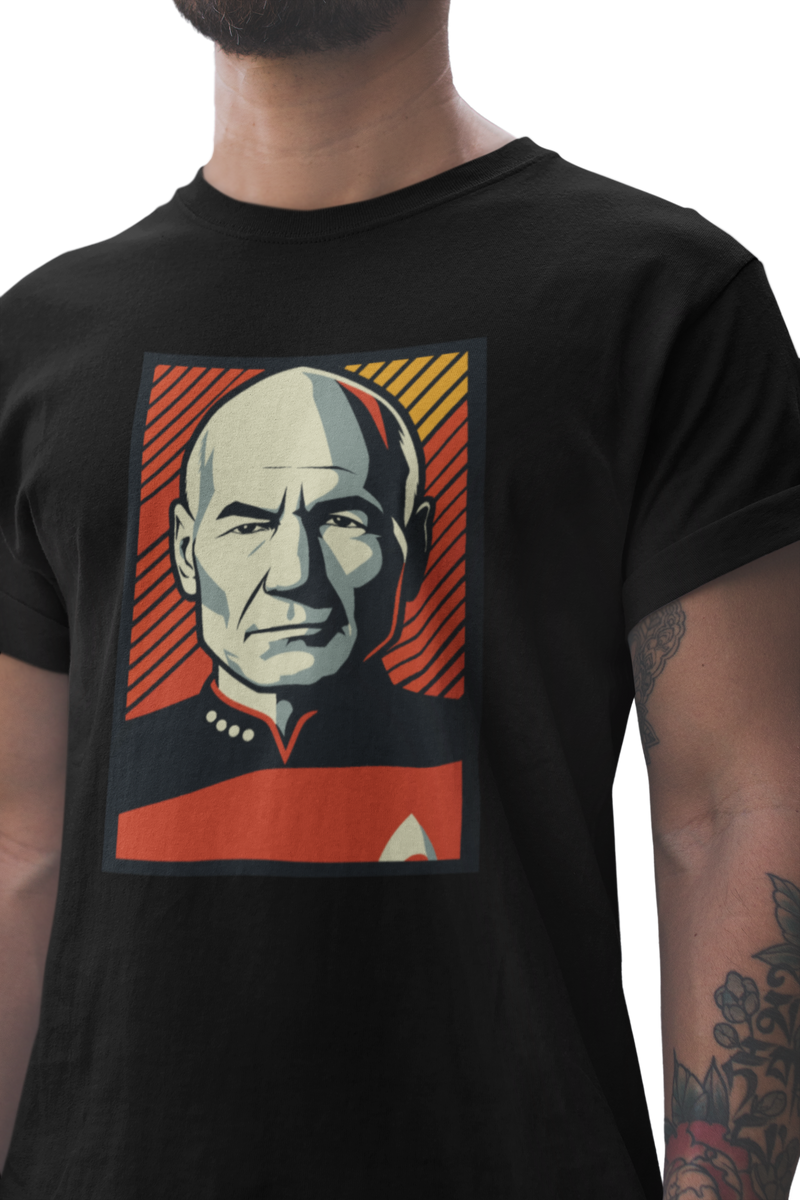 Nome do produto: Camiseta Star Trek TNG - Jean-Luc Picard