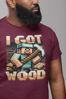 Nome do produtoCamiseta - I Got Wood - Minecraft