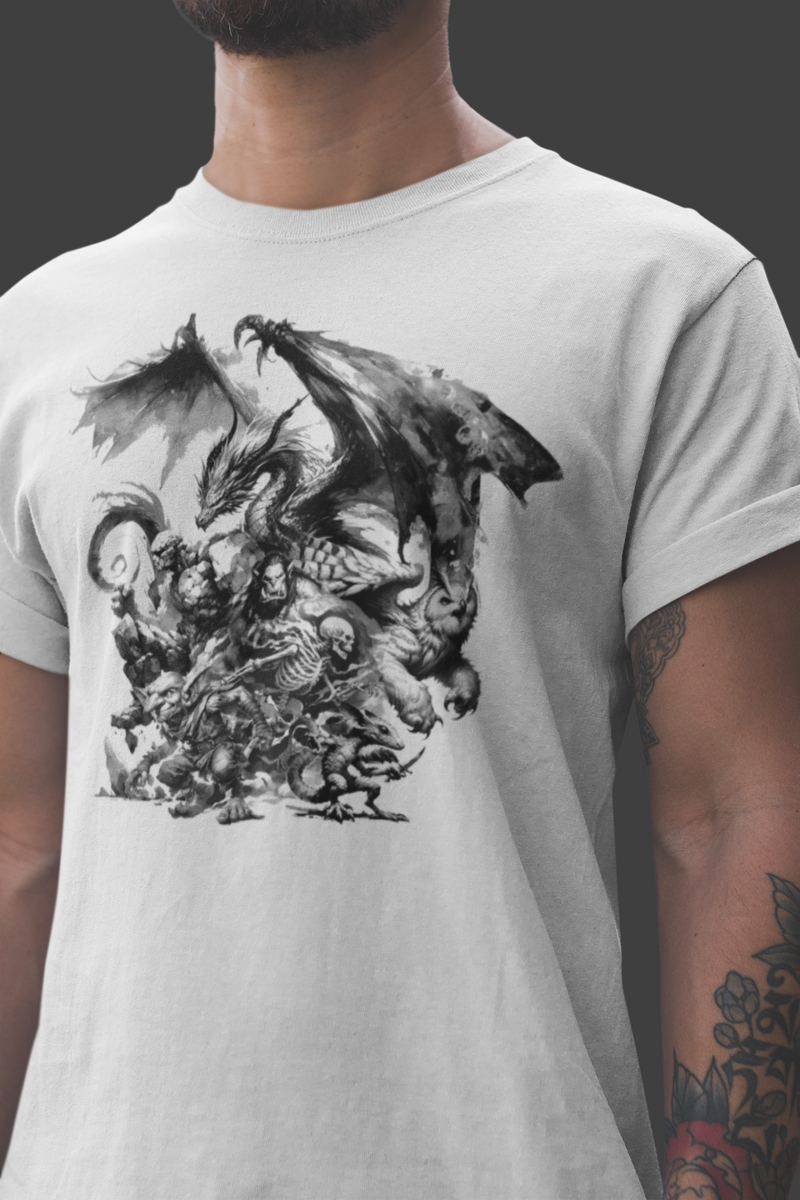 Nome do produto: Camiseta - Monstros Clássicos RPG