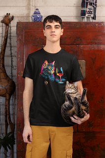 Nome do produtoCamiseta - Gato e Vinho