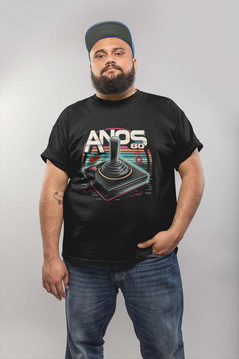 Nome do produto: Camiseta Plus Size Unisex - Anos 80 Gamer