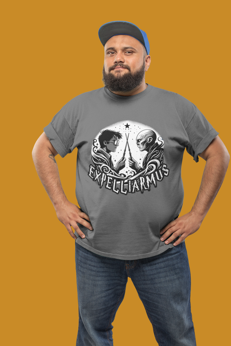 Nome do produto: Camiseta Plus Size Unisex - Expelliarmus