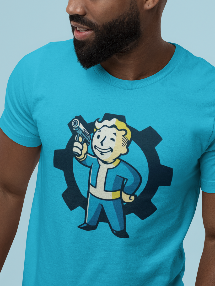 Nome do produto: Camiseta - Fallout Vault Boy