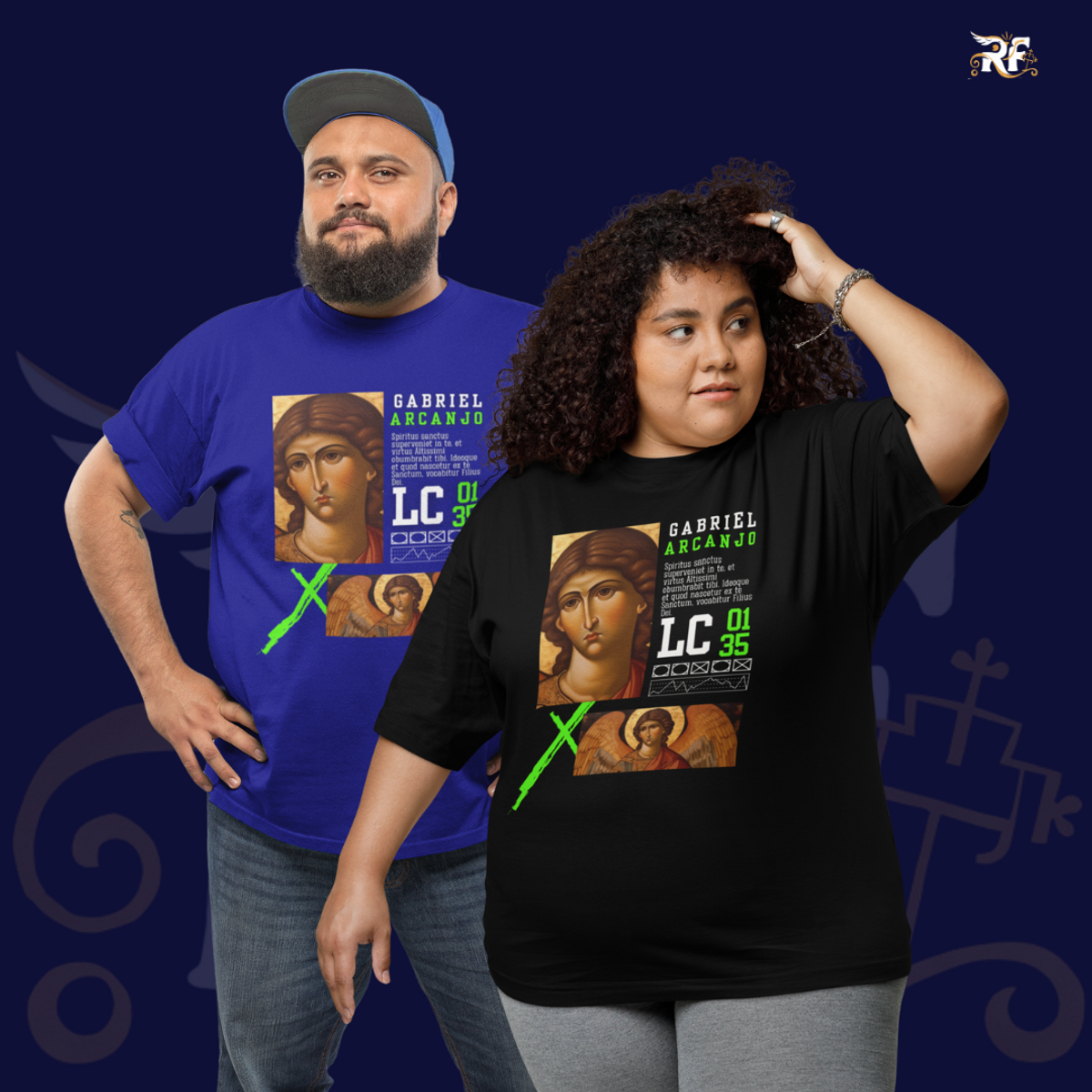 Nome do produto: CAMISETA GABRIEL ARCANJO (UNISSEX PLUS SIZE)