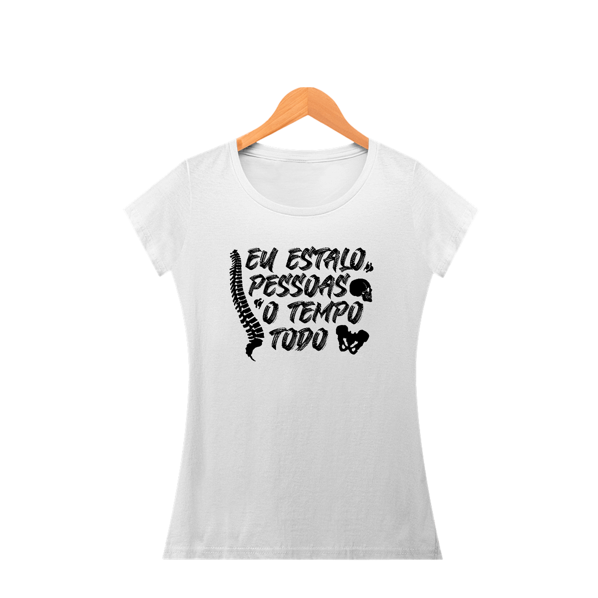 Nome do produto: Camiseta Osteopatia - Estalo Pessoas (Estampa Preta)