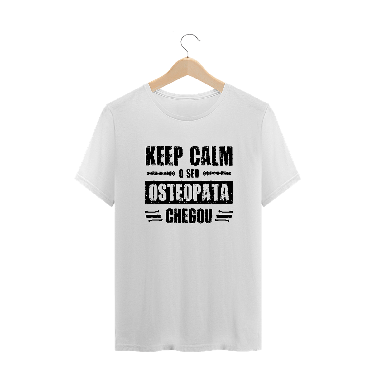 Nome do produto: Camiseta Osteopata - Keep Calm (Estampa Preta)