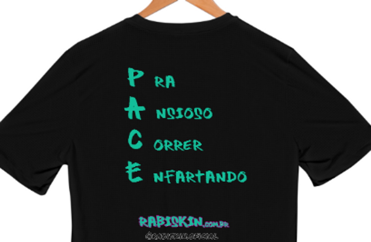 Nome do produto: Camiseta Esportiva Dry UV I Rabiskin PACE I Frente e Costas