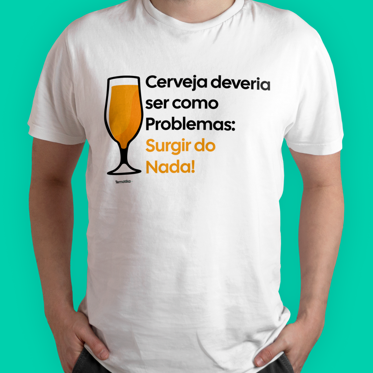 Nome do produto: Camiseta Se Cerveja Fosse Problema