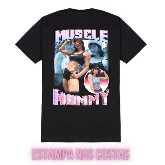 Muscle mommy leanbeefpatty estampa nas costas