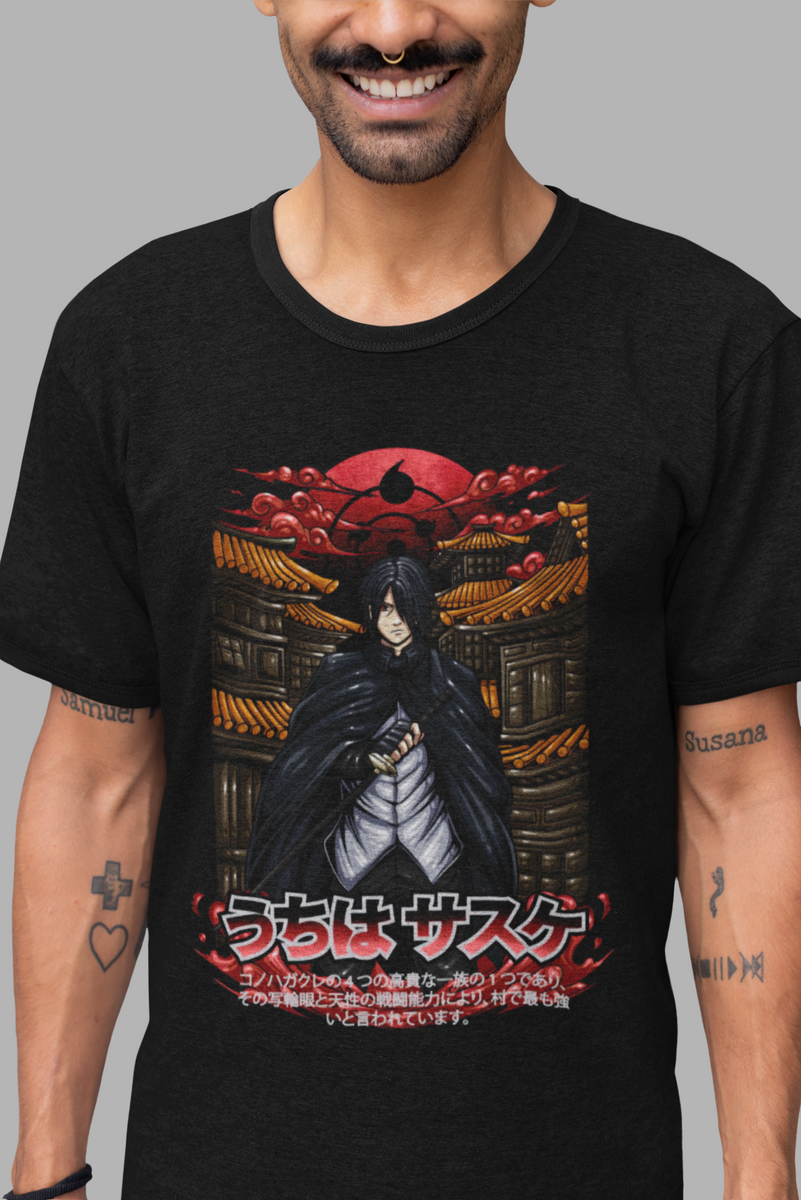 Nome do produto: CAMISA SASUKE UCHIHA