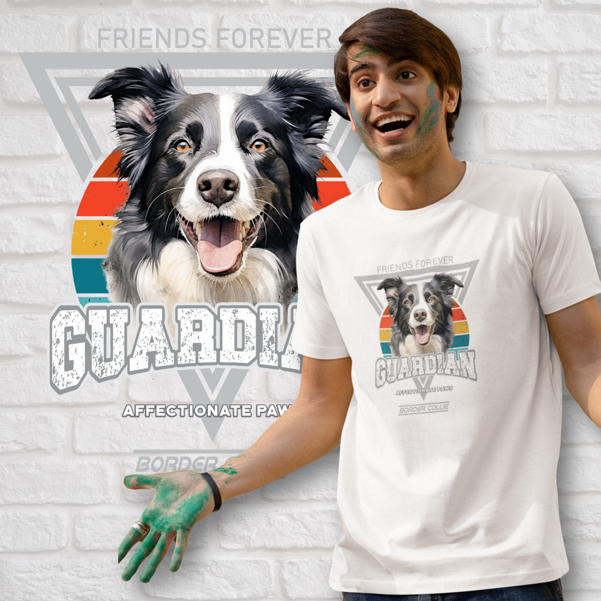 Nome do produto: Camiseta Guardião Border Collie