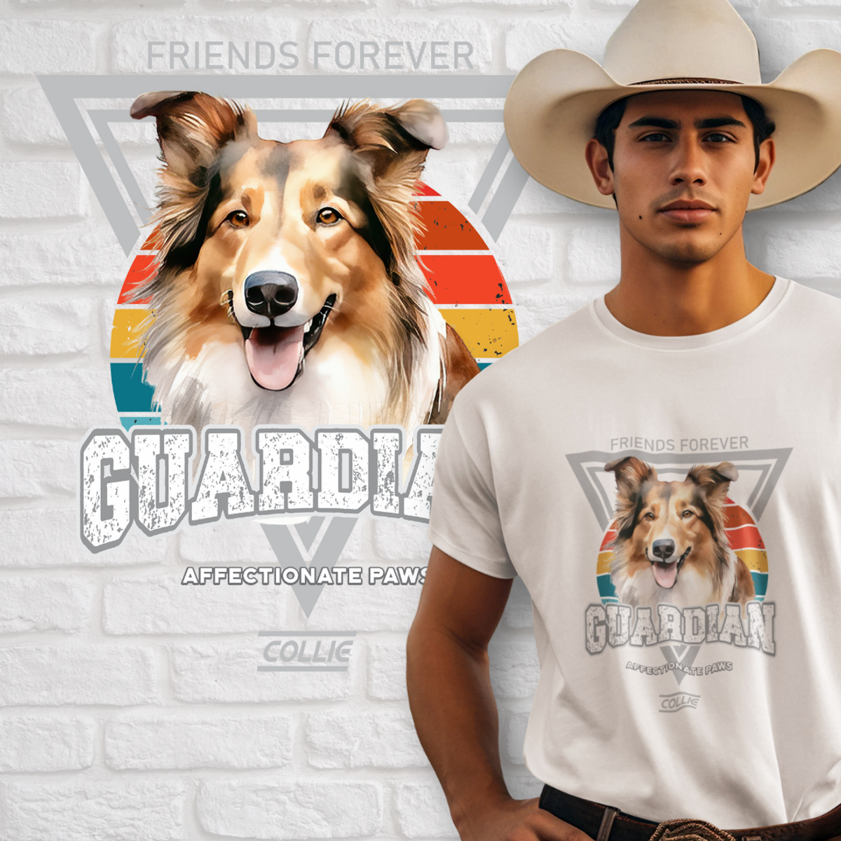 Nome do produto: Camiseta Guardião Collie