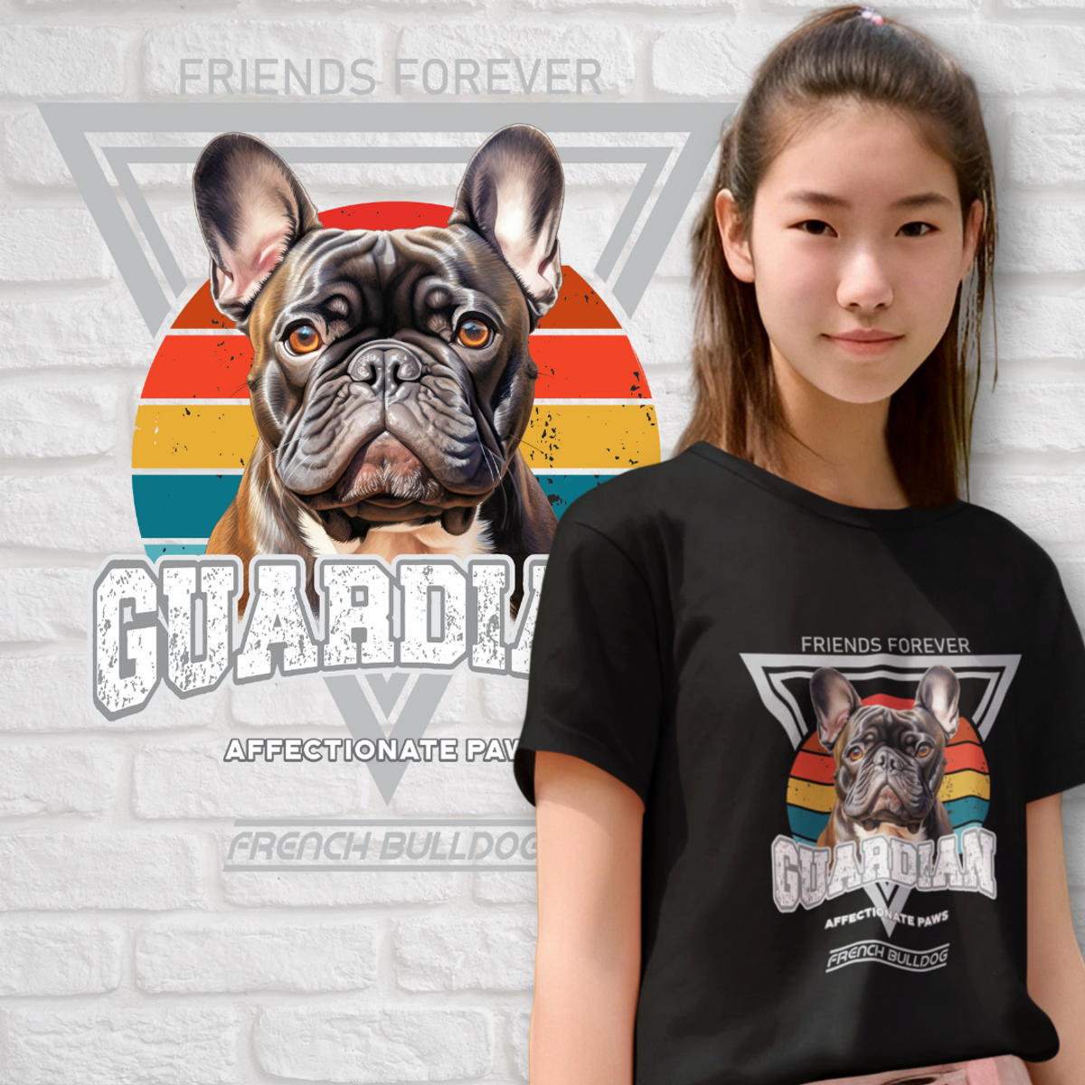 Nome do produto: Camiseta Guardião French Bulldog