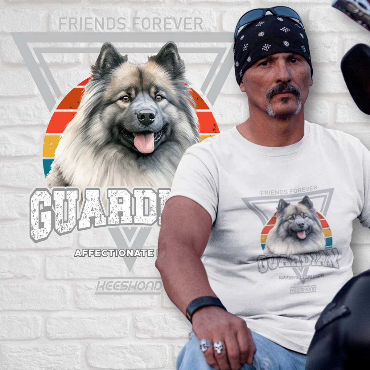 Nome do produto: Camiseta Guardião Keeshond