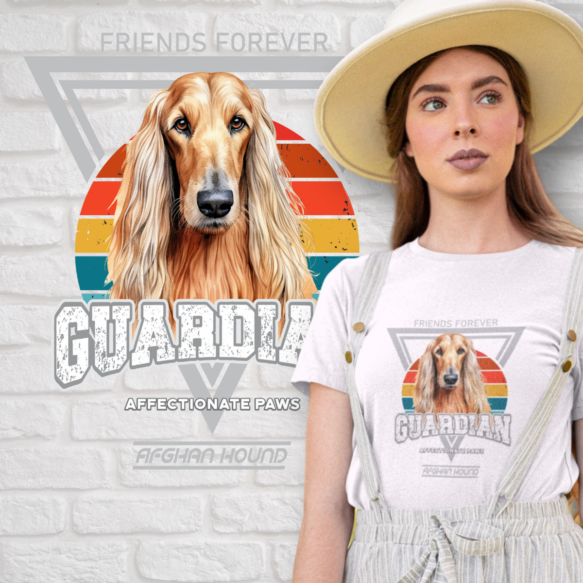 Nome do produto: Camiseta Guardião Afghan Hound