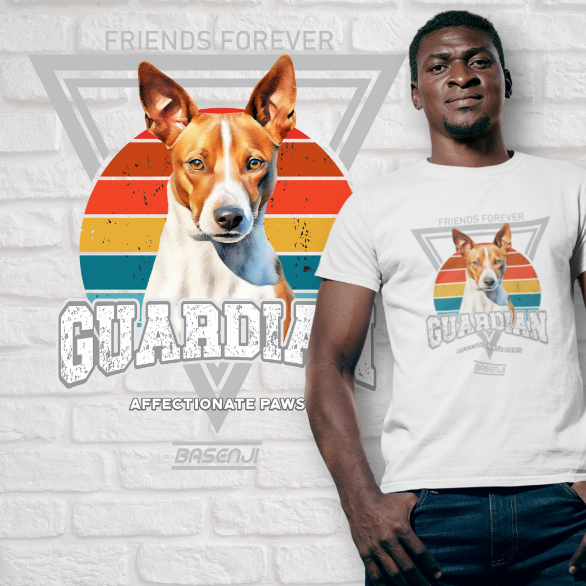 Nome do produto: Camiseta Guardião Basenji