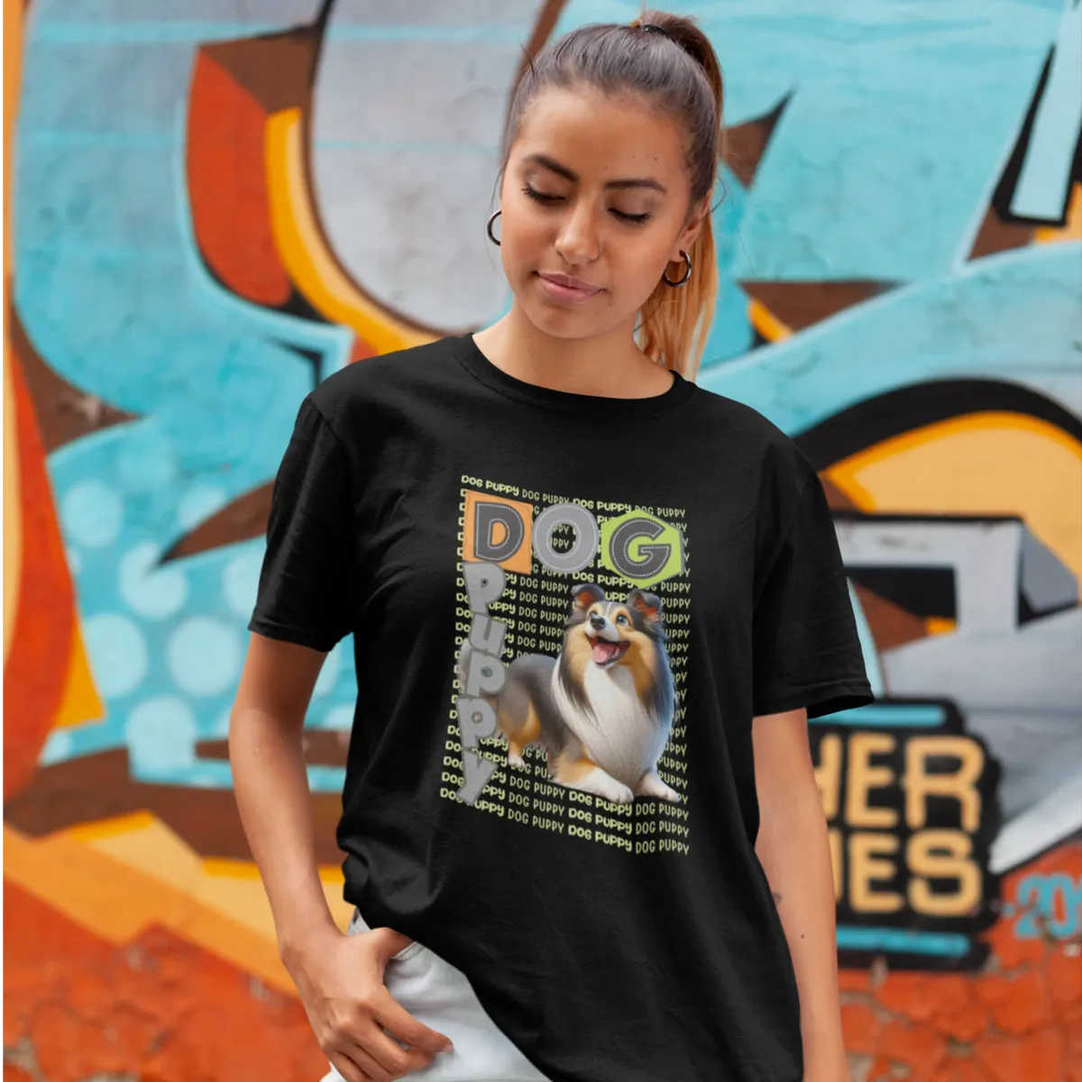 Nome do produto: Camiseta Puppy  Shetland Sheepdog