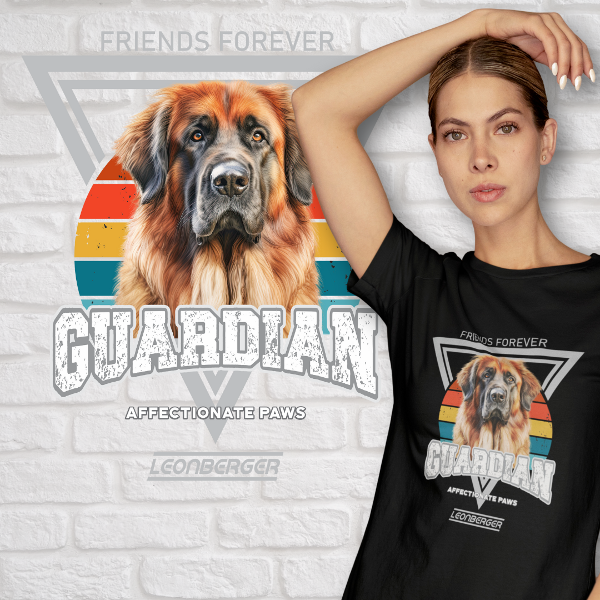 Nome do produto: Camiseta Guardião Leonberger