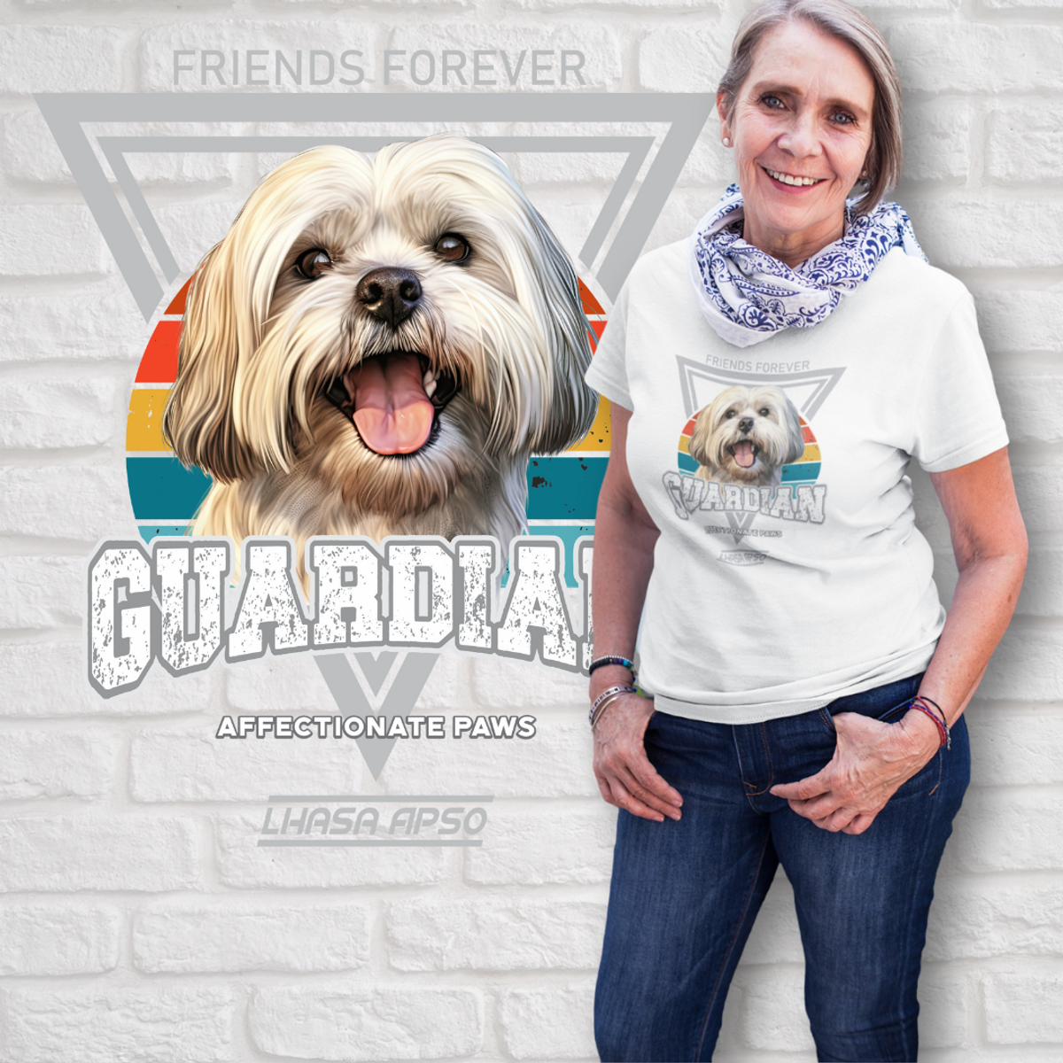 Nome do produto: Camiseta Guardião Lhasa Apso