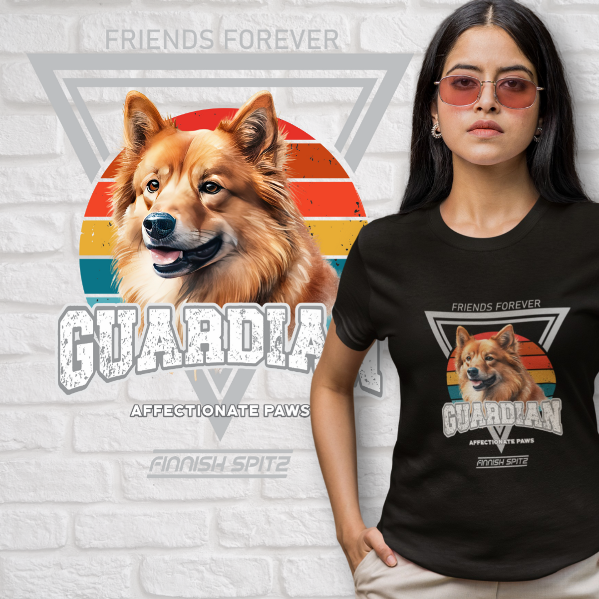 Nome do produto: Camiseta Guardião Finnish Spitz