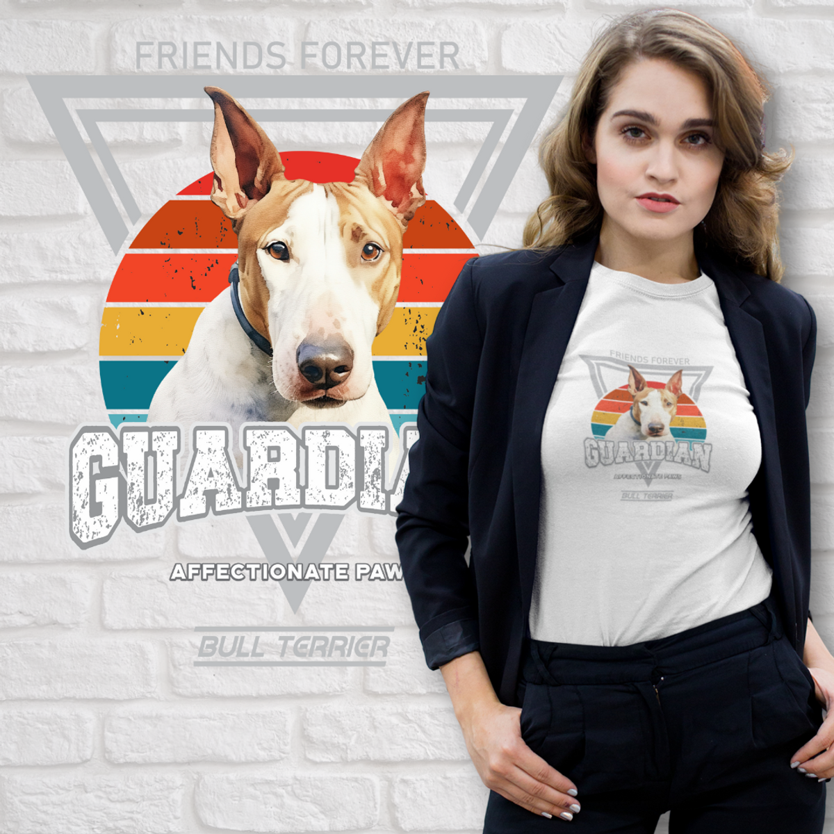 Nome do produto: Camiseta Guardião Bull Terrier