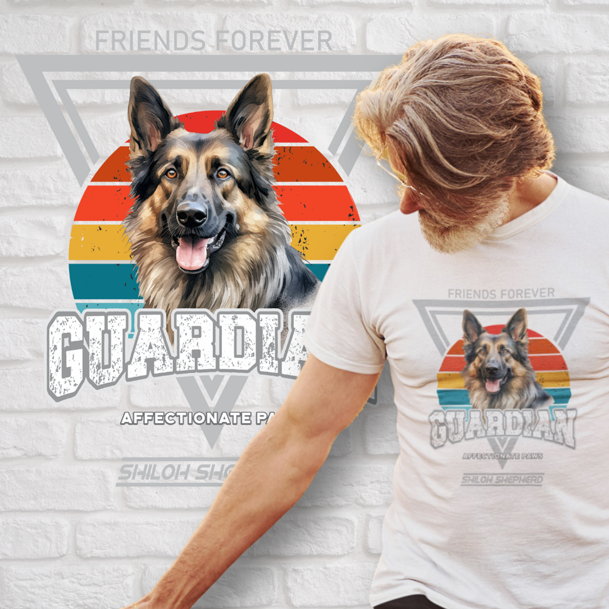 Nome do produto: Camiseta Guardião Shiloh Shepherd