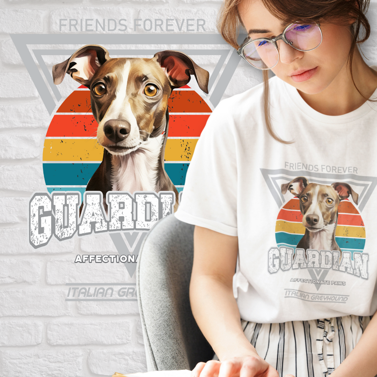 Nome do produto: Camiseta Guardião Italian Greyhound