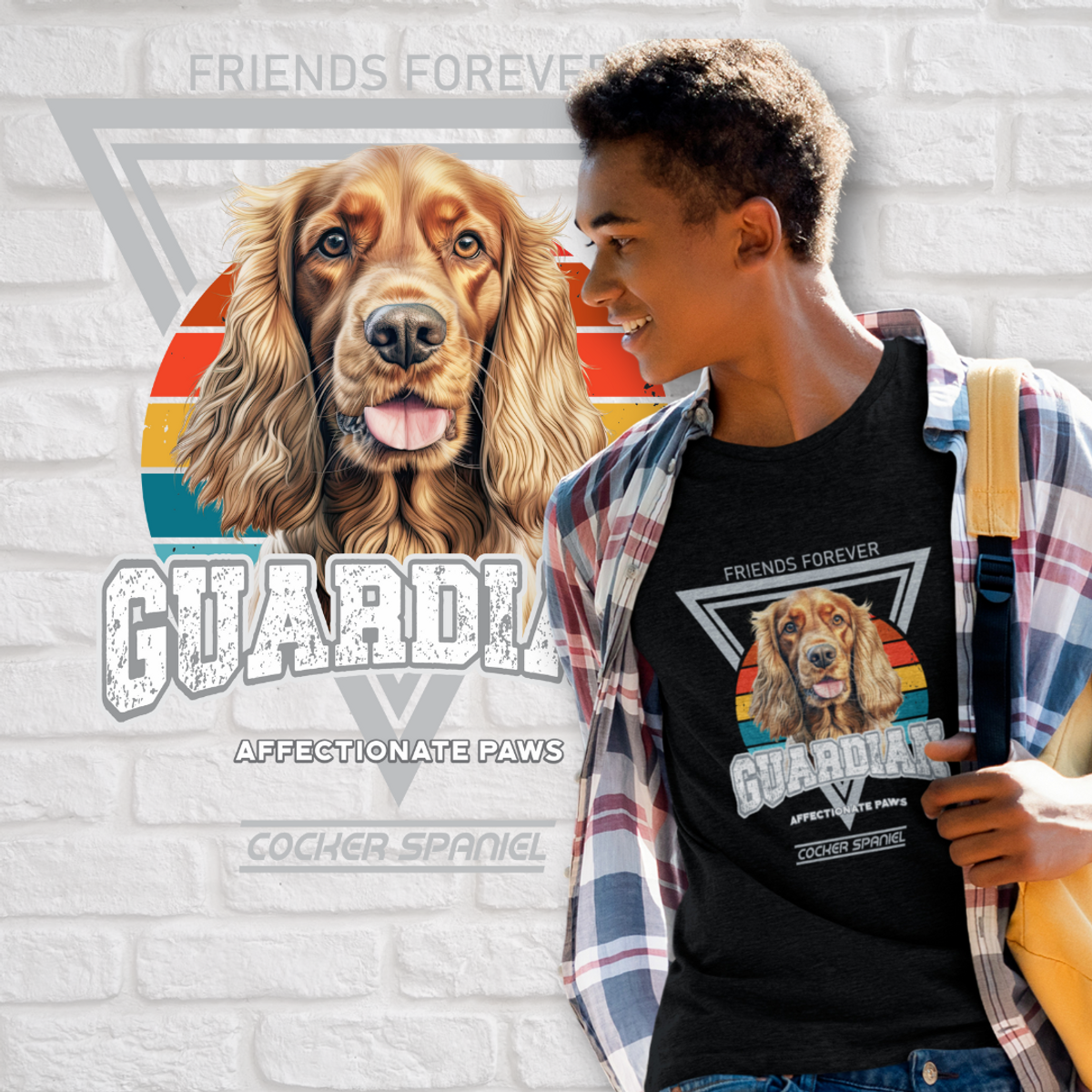 Nome do produto: Camiseta Guardião Cocker Spaniel