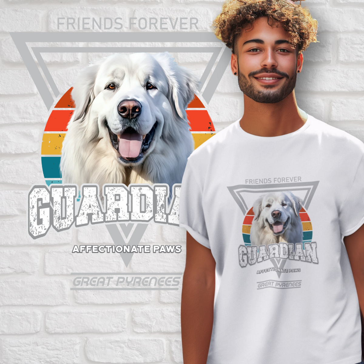 Nome do produto: Camiseta Guardião Great Pyrenees