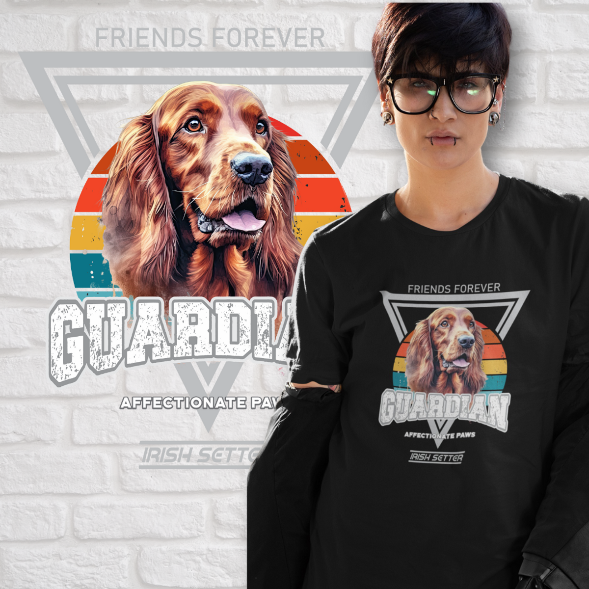 Nome do produto: Camiseta Guardião Irish Setter