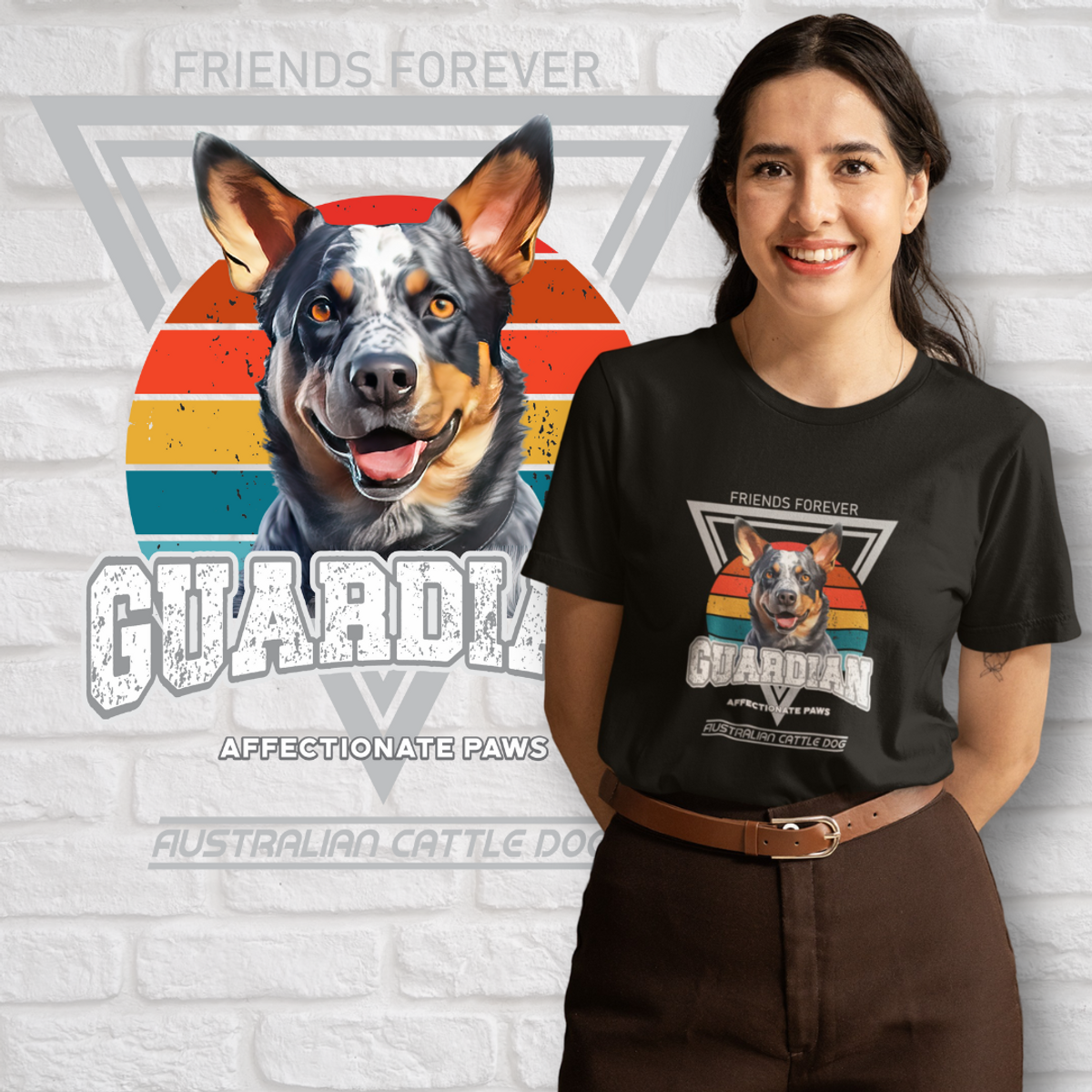 Nome do produto: Camiseta Guardião Australian Cattle Dog