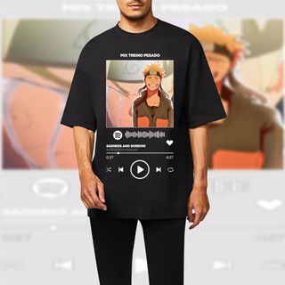 Camiseta Masculina - Spotify Naruto