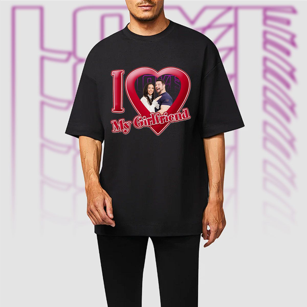 Nome do produto: Camiseta - I love my girlfriend