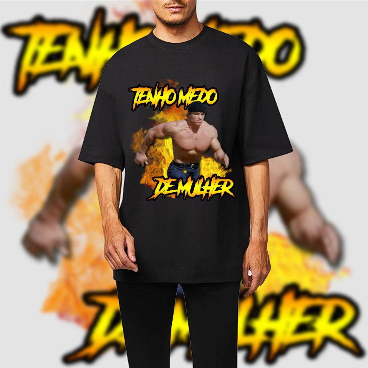 Nome do produto: Camiseta RestPause - Eu tenho medo de mulher