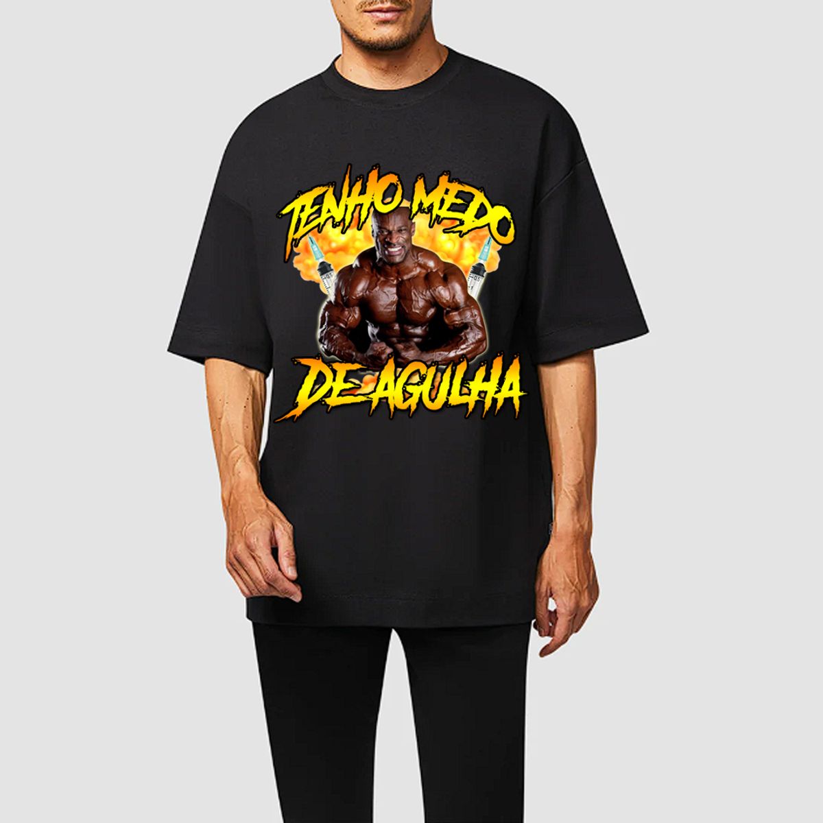 Nome do produto: Camiseta RestPause - Tenho medo de agulha (inspirada)