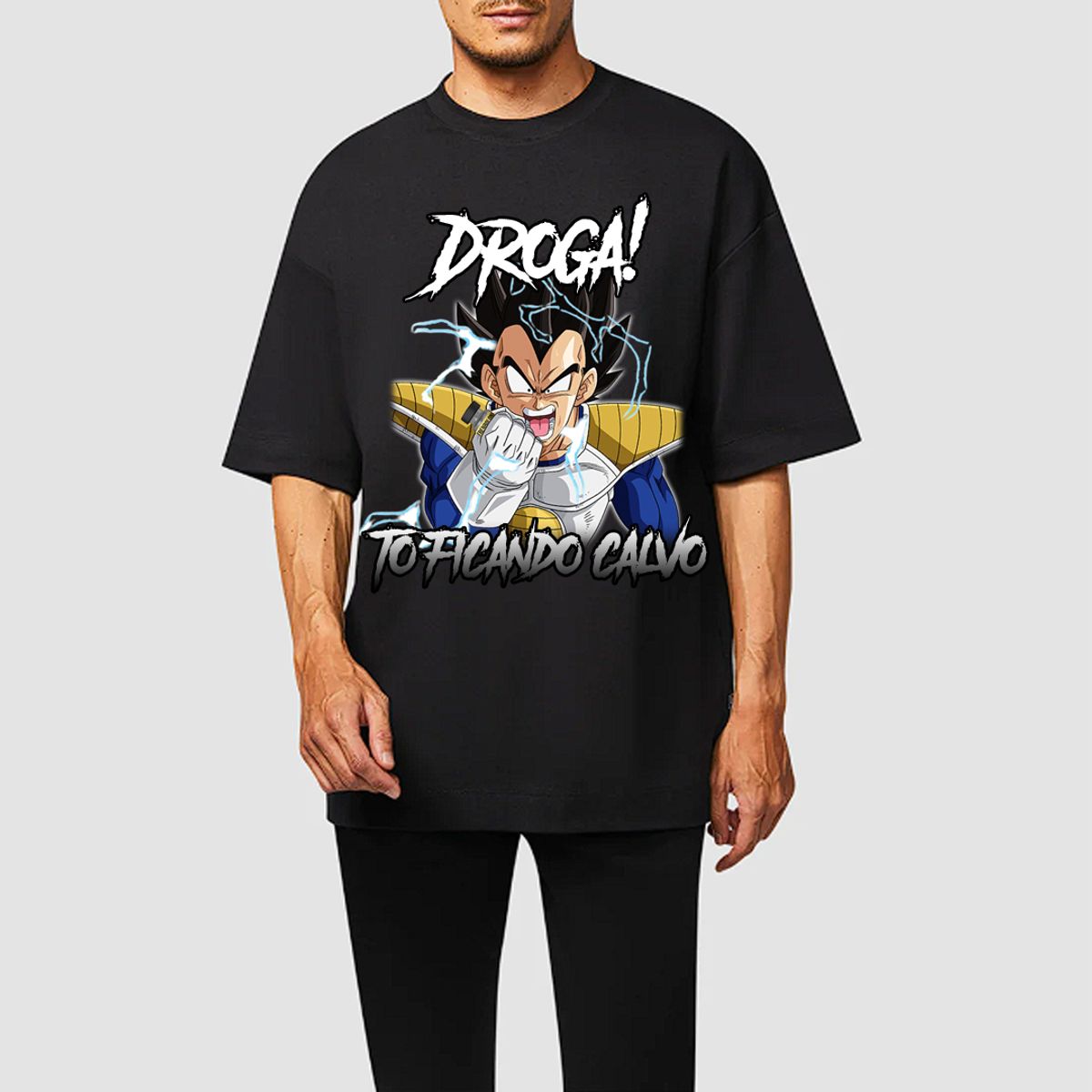 Nome do produto: Camiseta RestPause Vegeta - Tô ficando calvo.